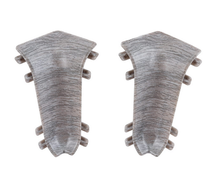  Угол внутренний для плинтуса 55мм 210 Дуб пепельн 2шт Идеал Классик