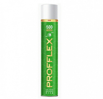  Пена монтажная бытов 500мл PROFFLEX STANDART 911555/70213