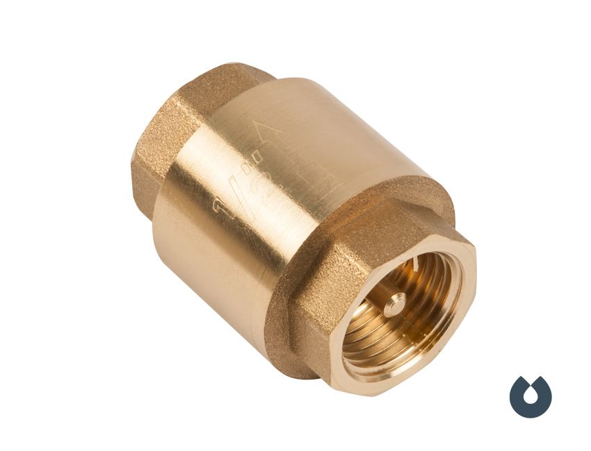  Клапан обрат 1/2" г/г латун шток магистральный UNIPUMP 73008