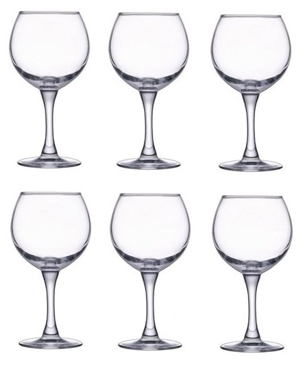  Набор бокалов 6шт 250мл Французский ресторанчик Н8170