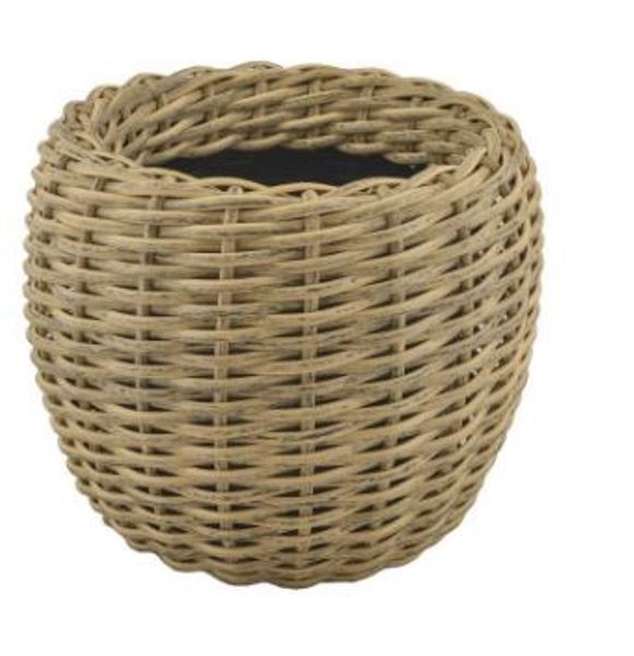  Кашпо искусствен ротанг 5,0л 175х225мм Verda Line бразильский орех