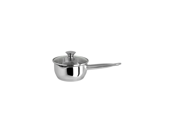 Ковш нерж. 3,3л стекл.кр. носик Linea CUCINA