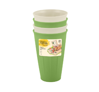  Набор стаканов 4шт 0,35л пласт Sugar&Spice фисташка SE181312050