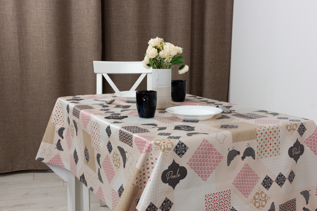  Клеенка Камелия 140см 416/5 Пуле нуар