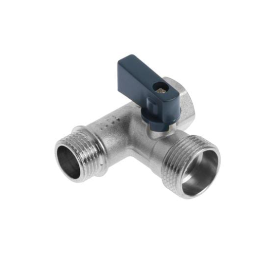  Кран шаровой 1/2х3/4х1/2 г/ш/ш рычаг Aqualink 01183