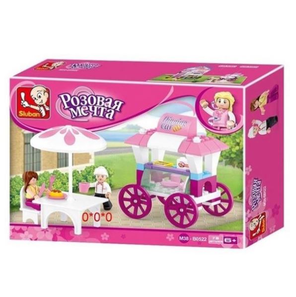  Конструктор 38-0522 Розовая мечта Кафе 78 дет 325-989