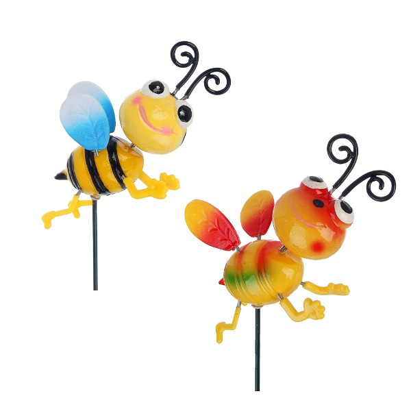  Фигура на стержне Пчела 60см, металл, пластик 153-209 Inbloom