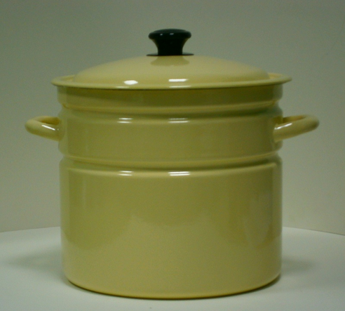  Кастрюля 10л эмалированная слоновая кость без рисунка 41804-222-У2 