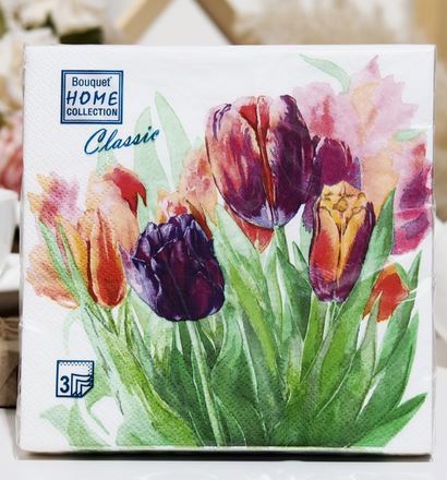  Салфетки бумажн. Bouquet Home collection 3-х сл 20шт Весен.цветение 25365