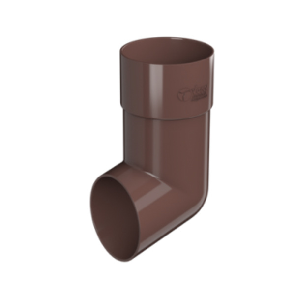  Слив трубы водостока D125/82mm ПВХ коричневый 359458 Verat