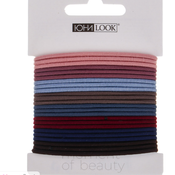  Набор резинок для волос 24шт на блистере d5см ЮНИLOOK  322-299