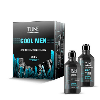  Набор Tune Cool men гель д/душа 290мл + шампунь 290мл 24587