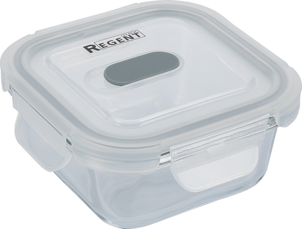  Контейнер 0,3л с крышкой Linea Desco квадр стекло 64-22300 Regent