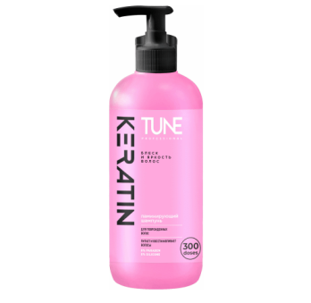  Шампунь Tune 500мл Keratin блеск и яркость волос с дозат 24167