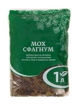  Мох сфагнум 1л добавка для субстратов ГК БиоМастер