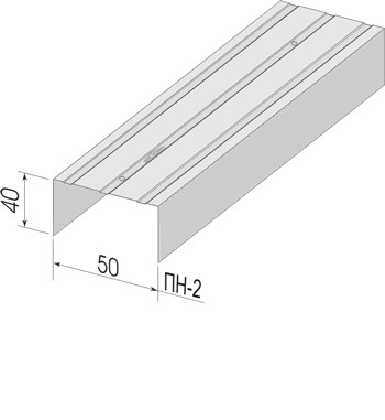  Профиль направляющий ПН-2  50*40*0,45 3м