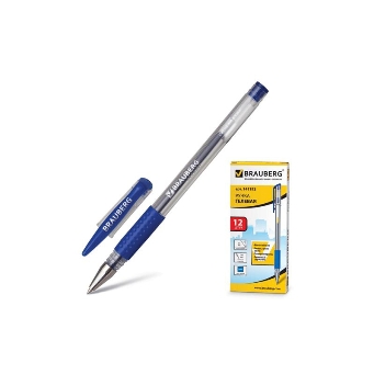  Ручка гелевая Brauberg Number One синяя 141193