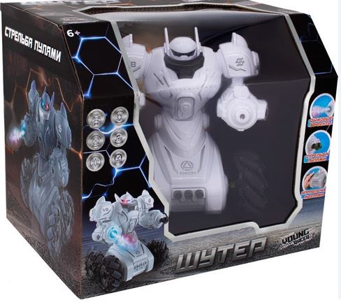  Робот на р/у Young Racer MK666-861A шутер белый