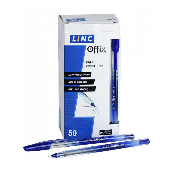  Ручка шариковая Linc Offix син.1мм 070858