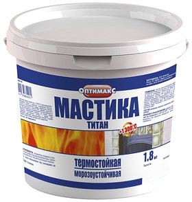  Клей-мастика Титан Оптилюкс 1,8 кг термостойкая +1300°С Ижсинтез