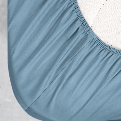  Простыня 180*200*25 сатин Формула комфорта 2245 аквамарин на резин