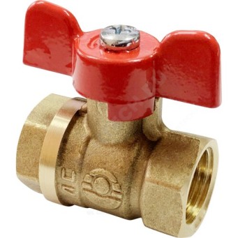  Кран шаровой 1" г/г бабочка VF.217.LB1.100.B1 Valfex