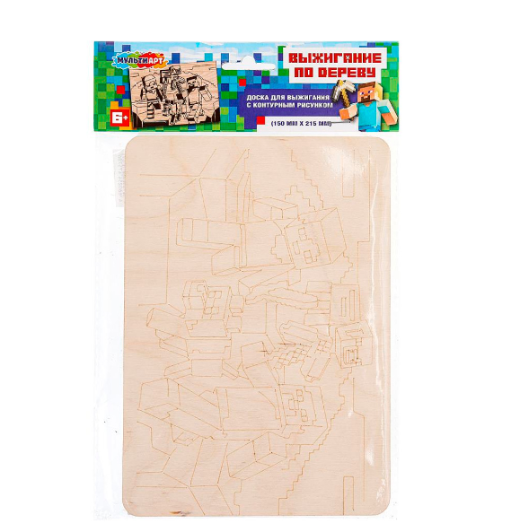  Набор для творчества Доска для выжигания майнкрафт 983-754