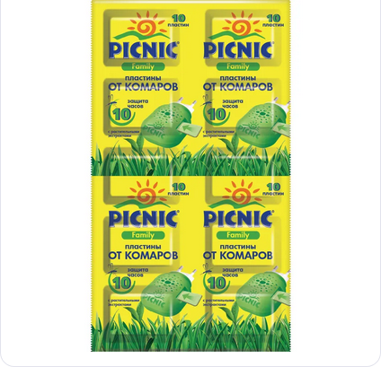  Пластины от комаров Picnik Family 10шт