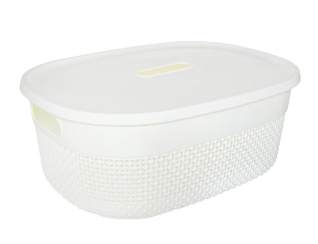  Корзина 12л Oslo для хранения с крыш. молочн PT1332МЛ-12