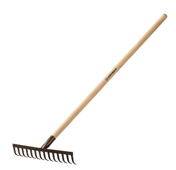  Грабли прямые 14зуб 360х80х1300мм дерев.черенок 39583-14 GT-14 Wood  Grinda