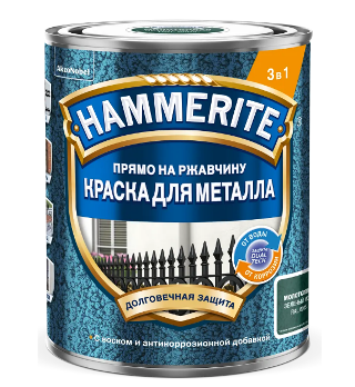  Краска молотковая зеленый мох 0,75л Hammerite
