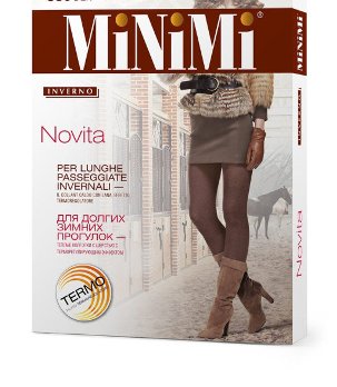  Колготки жен. Minimi Novita 380DEN р.3 nero melange