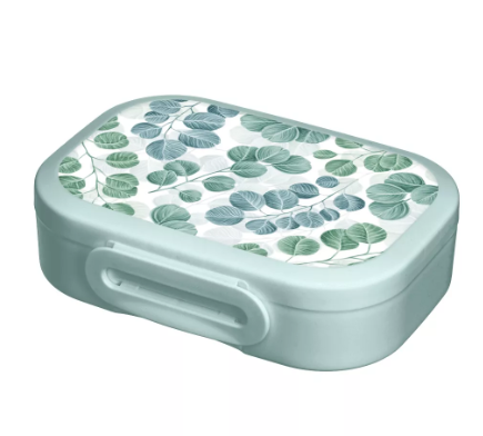  Ланч-бокс 0,98л пласт с декор светло-голубой 4342119931