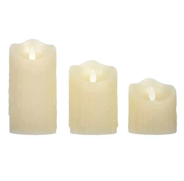  Набор свечей св/д 3шт воск многофункц б/батар пульт ДУ 55186 Vegas