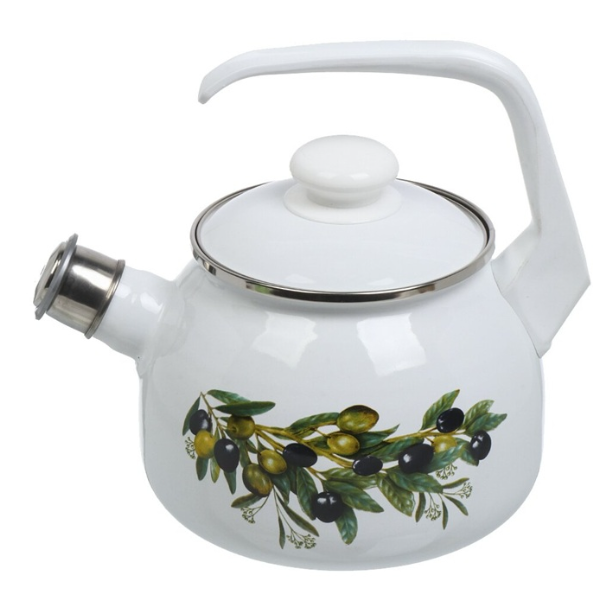  Чайник эмалированный 2,5л Оливковая ветвь С-2711АП/4Рч