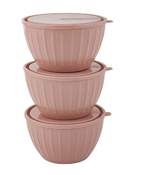  Набор салатников 3шт 0,6л с крыш латте SE186512005 Vanilla