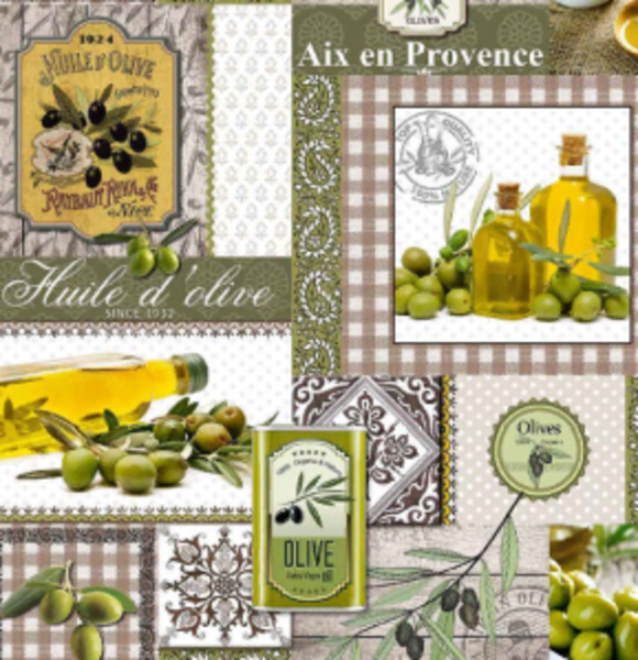  Клеенка Фотопринт 140см 701 Оливков.масло Италия