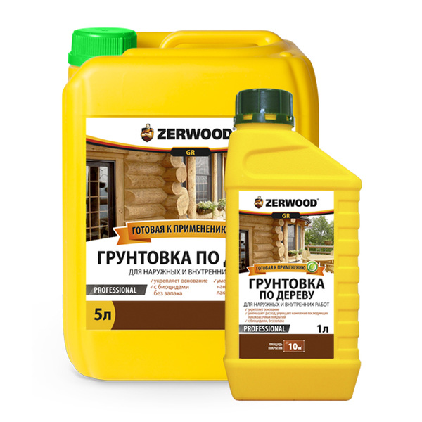  Грунтовка по дереву Zerwood GR 5л Ижсинтез