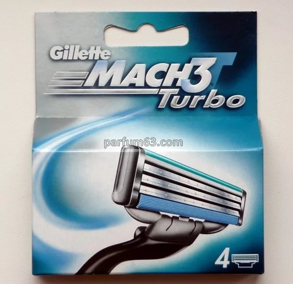  Кассеты Mach 3  Turbo 4шт