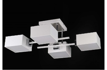  Люстра 60Вт 4*Е27 1175/4 модерн WT+CR+WT ф AL