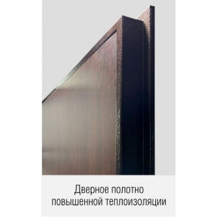  Дверь металлическая 2050*980 соната-венге правая Гардиан Фактор К