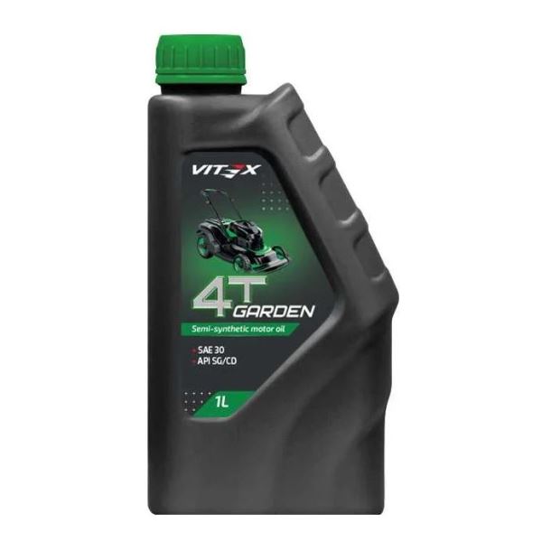  Масло 4-х тактное 1л полусинтетическое Garden 4T SAE 30 Vitex 
