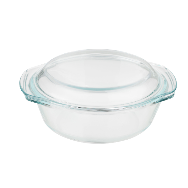  Кастрюля жаропрочная с крыш стекло 26,7*22,7*10,6см 2л 825-029