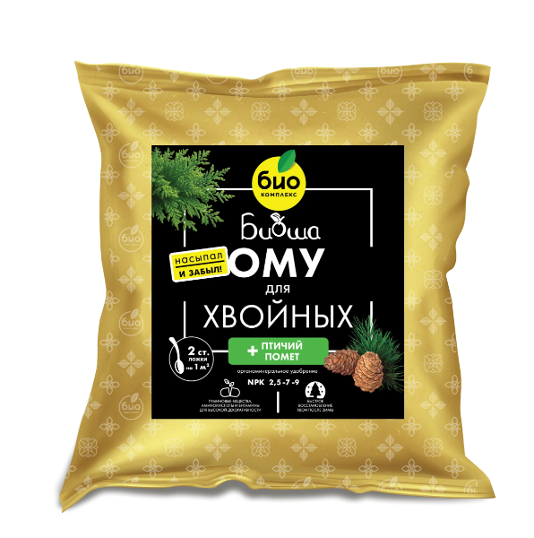  Удобрение для хвойных ОМУ 1кг БИОША