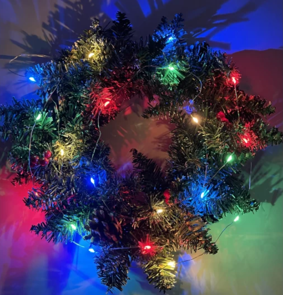  Гирлянда св/д Нить 2м IP20 мульколор AA ENIN-2M Эра