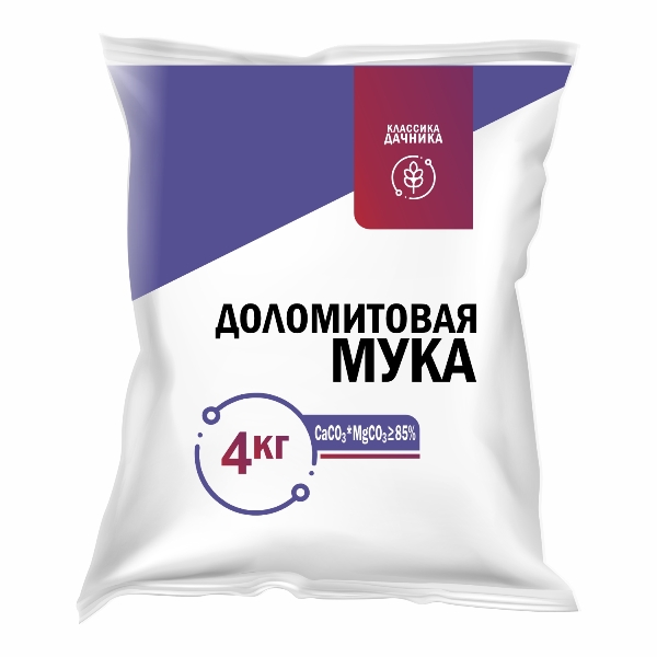  Мука известняковая 4кг доломитовая, раскислитель почвы НА158