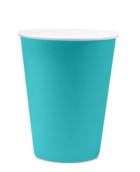  Стакан бумажный бирюзовый 350мл 6шт 26478 Антелла
