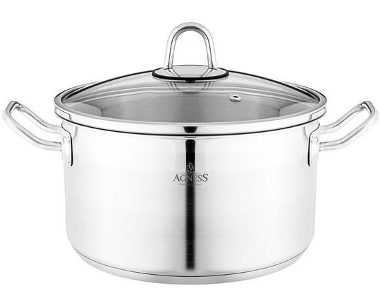  Кастрюля нерж. 4,2л 22х12см с крышк 916-453 Lefard Agness