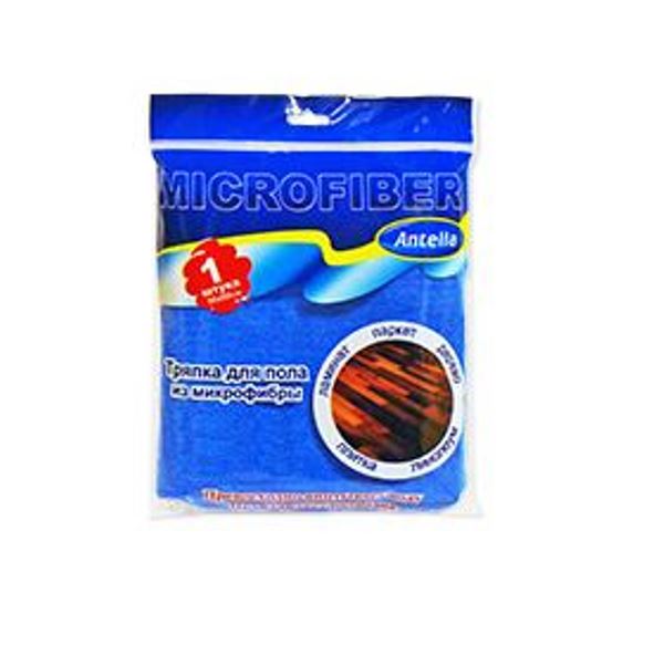  Тряпка для пола микроф 50х60см черная/серая 21732 Antella 