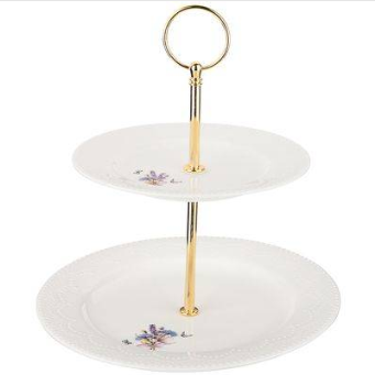  Фруктовница 16см,21см 2-х ярусная Прованс ажур 189-240 Lefard